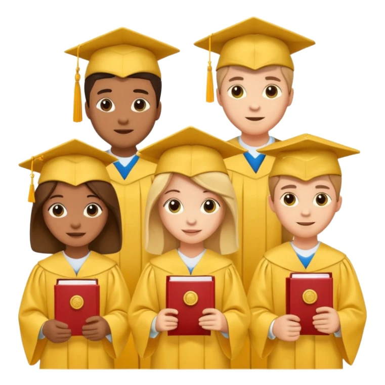 sobre manila amarillo - foto de graduandos sticker