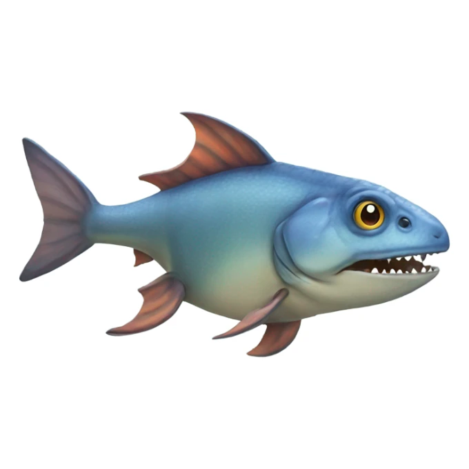 Dinosaur fish sticker