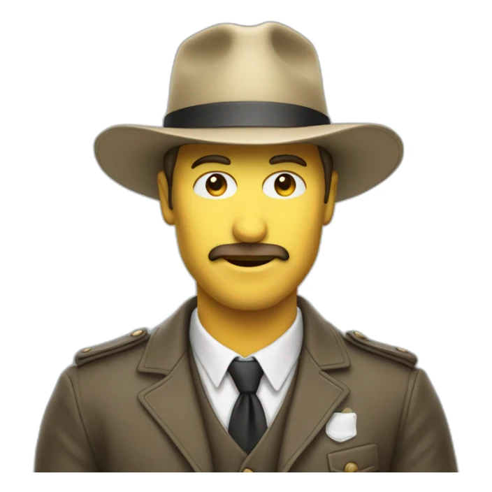 Homme invisible avec un chapeau volant sticker