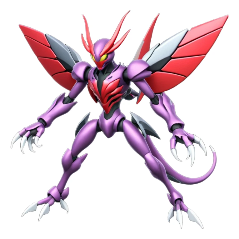 Venom-Cyberbug-Genesect-Vikavolt-Darkrai-Scizor-fusion, full body sticker