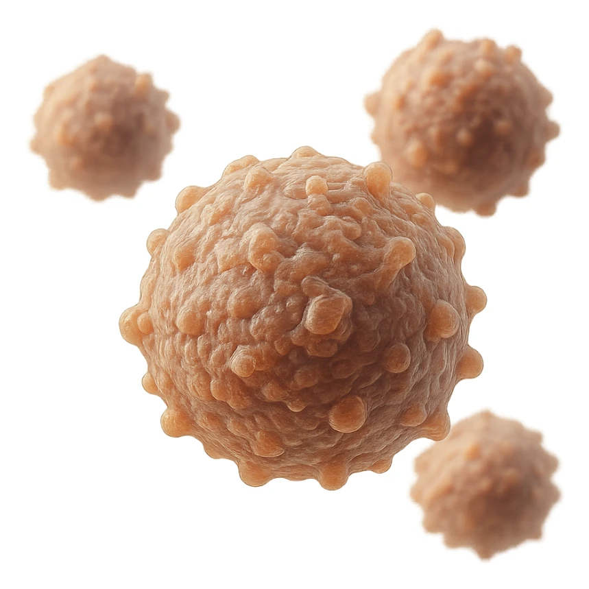 CELLULE DI ORMONI UMANI, IPERREALISTICI 4K, FLUTTUANO IN ARIA sticker