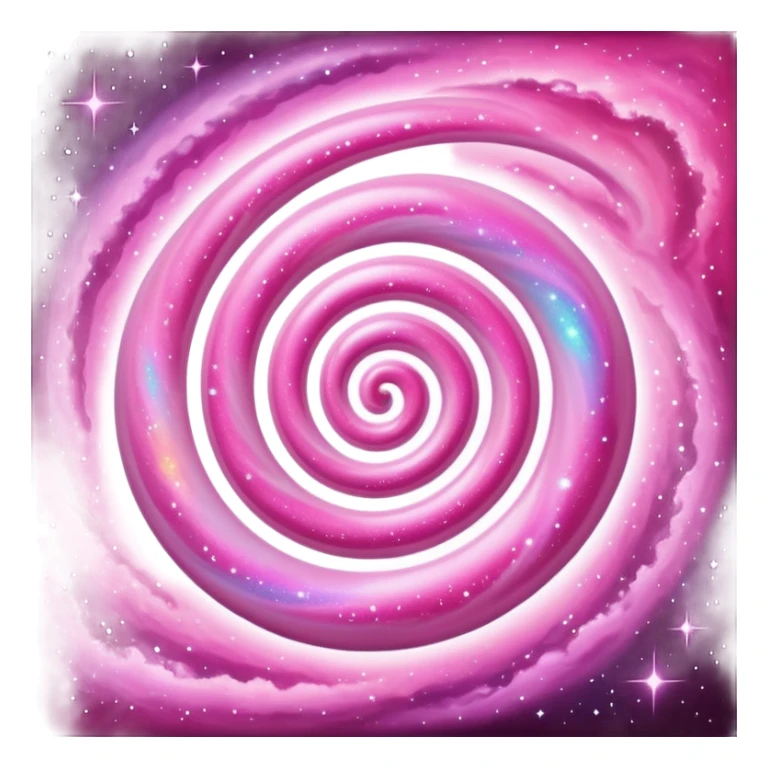 pink universe galaxy with pink hues sticker