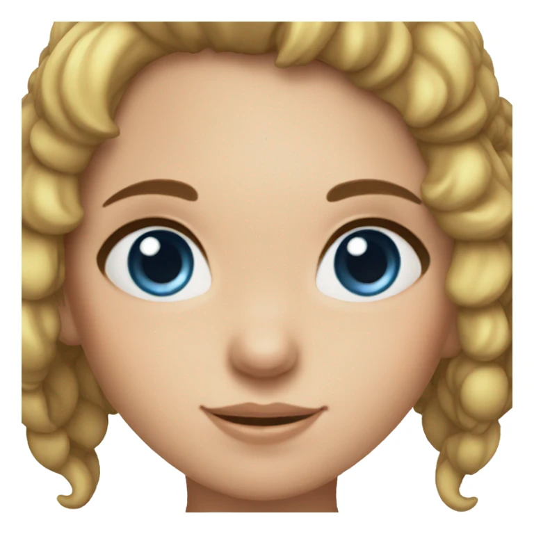 Triceratops girl blue eyes sticker