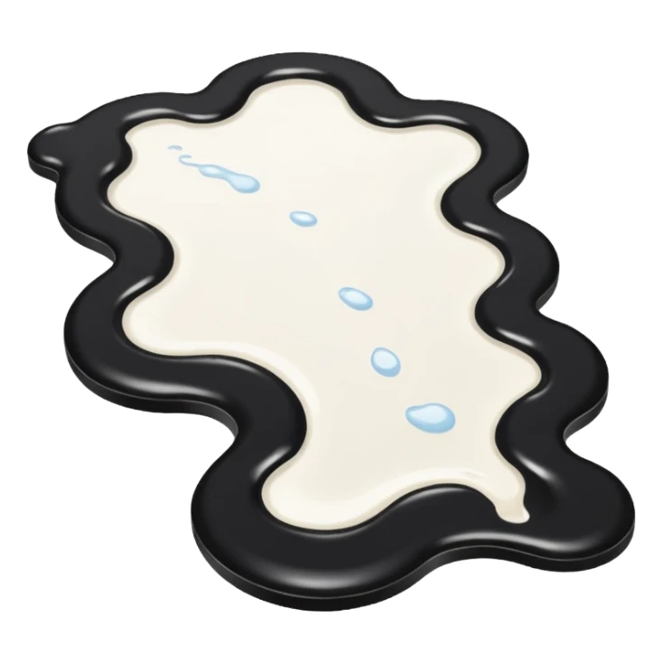 fallen over glass of milk spill on floor sticker