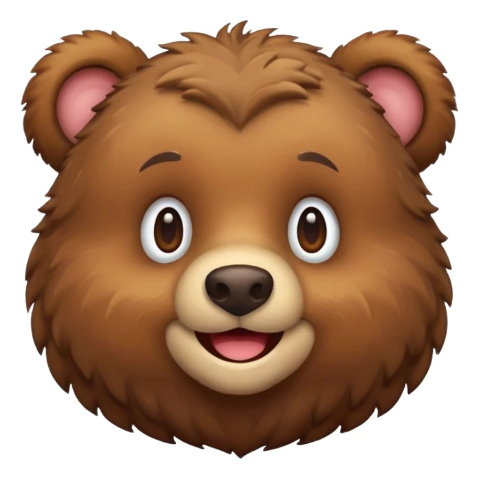 a bear emoji sticker