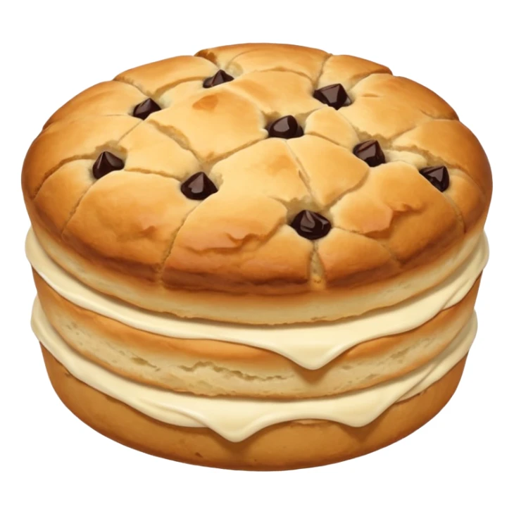 just one scone, with no layers or filling in the middle sticker