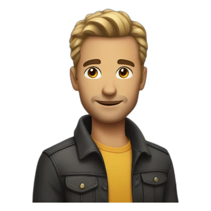 very handsome man sticker