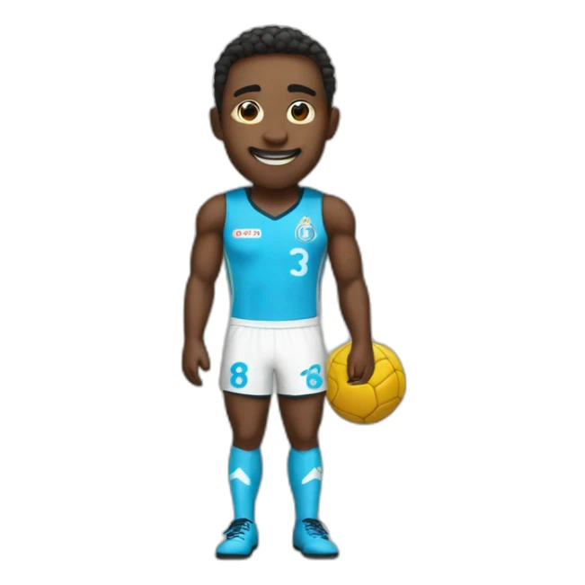 Personnage avec le maillot de Marseille sticker
