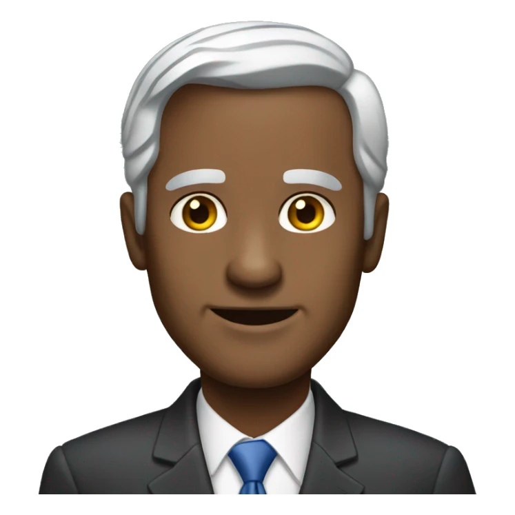 United States president grey hair man sticker