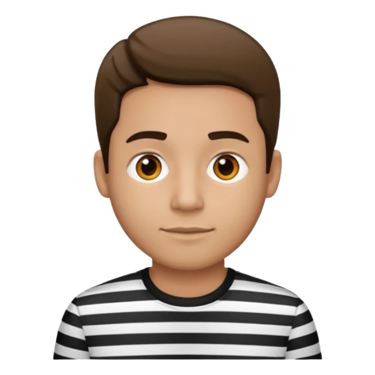 Man with black Striped Shirt not t shirt sticker