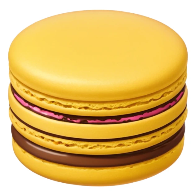 a single of yellow macaron with chocolate cream



















 sticker