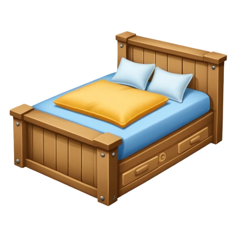 Creer une emoji de un lit cassé  sticker