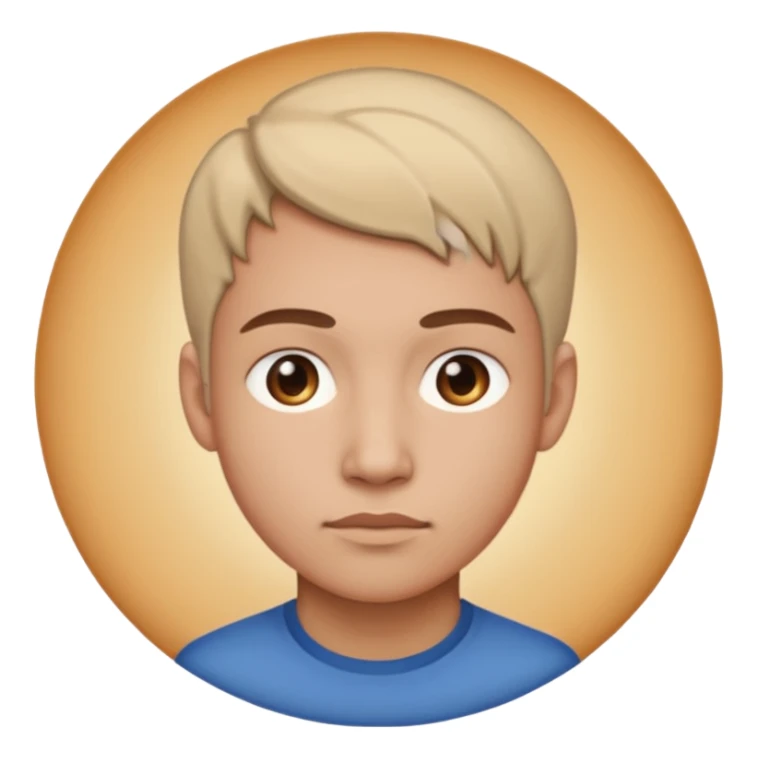 une personne de face avec des detaildans un rond  sticker