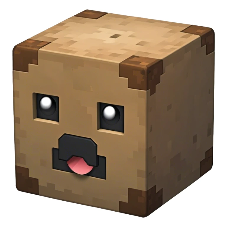 créer un émoji bloc de terre de minecraft sticker