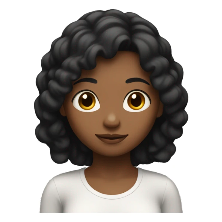 Girl with black hair yoga  sticker