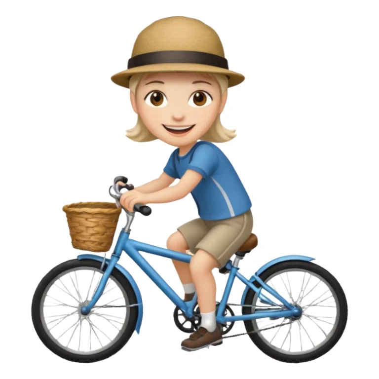 Make emoji of scout on bike sticker
