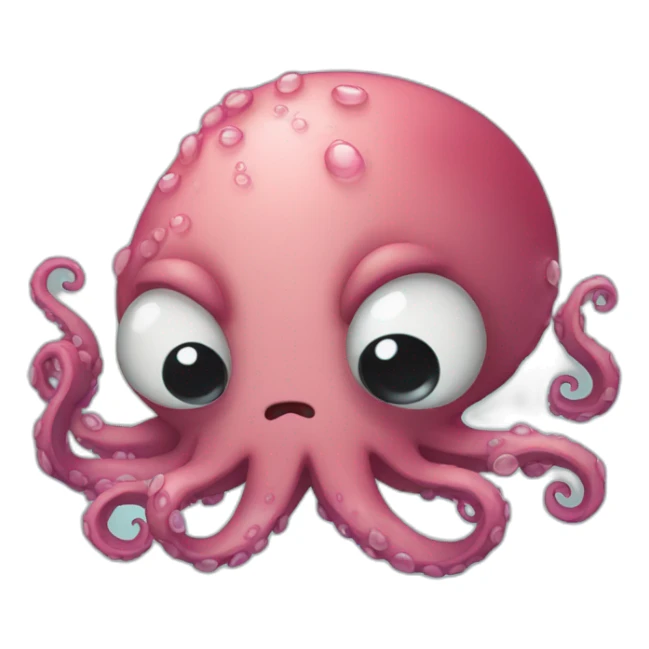 Crying octopus  sticker