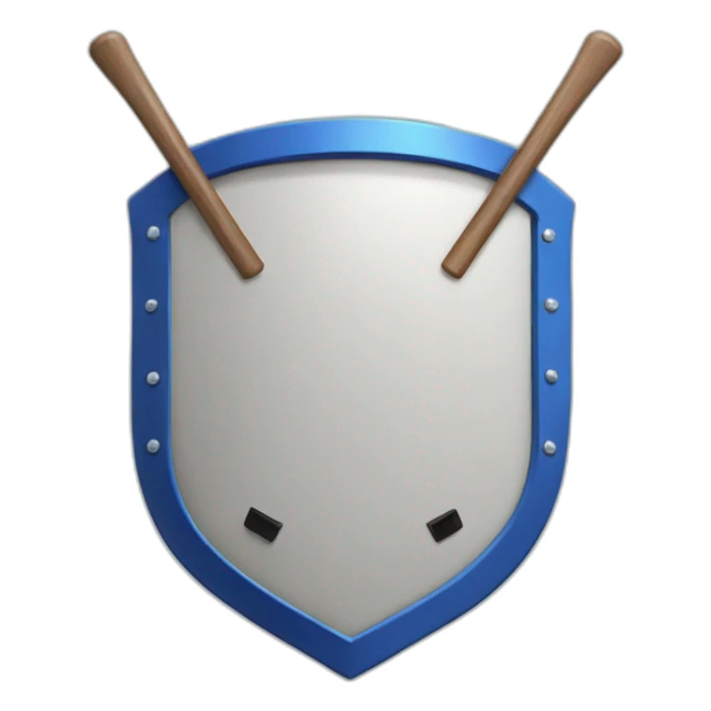 hockey shield 3d  sticker