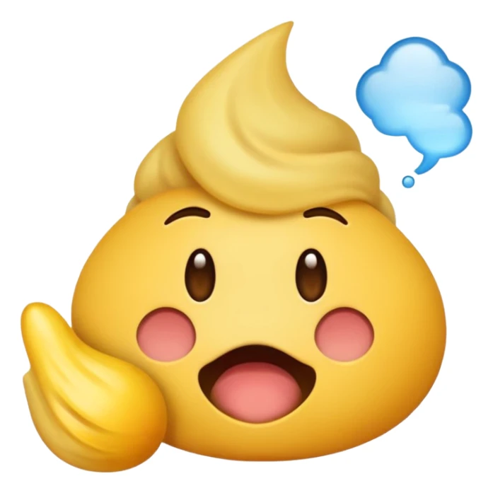 Someone farting, use the emoji 😭 please sticker