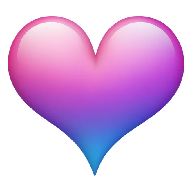 pink, purple and blue heart sticker
