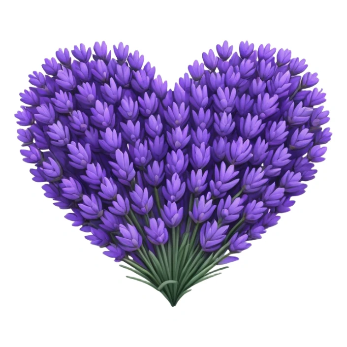 Heart of lavander sticker