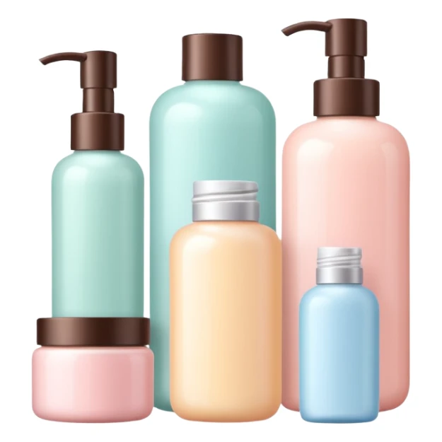 Skin care with pastel colors sticker