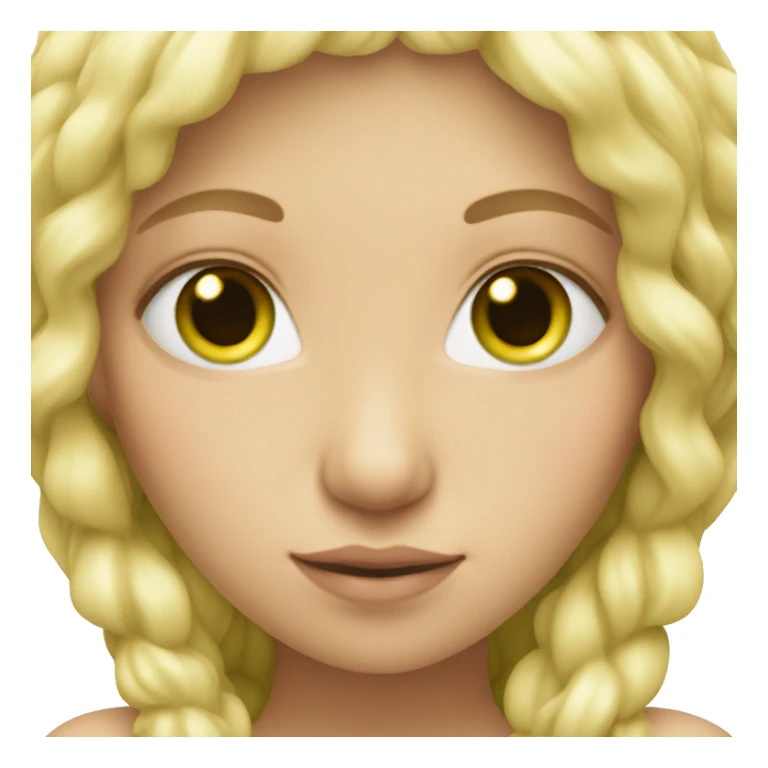 Fairy with blonde hair ,green eyes sticker