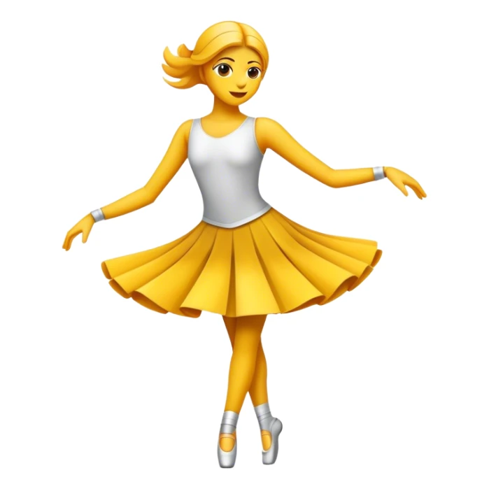 Humanless emoji for Contemporary Dance: bright modern clothing, abstract shapes, movement lines, and stage lighting with spotlights. The icon should convey the expressive and dynamic nature of contemporary dance, focusing on style and energy. Transparent background. sticker