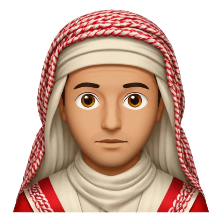 Emoji for a man wearing a Saudi Shemagh  sticker