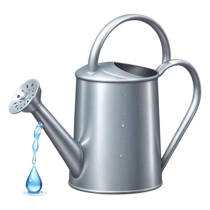 watering can with water coming from it sticker