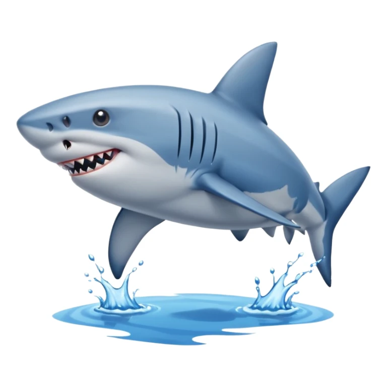 A shark with blue shoes on land near water not in it sticker