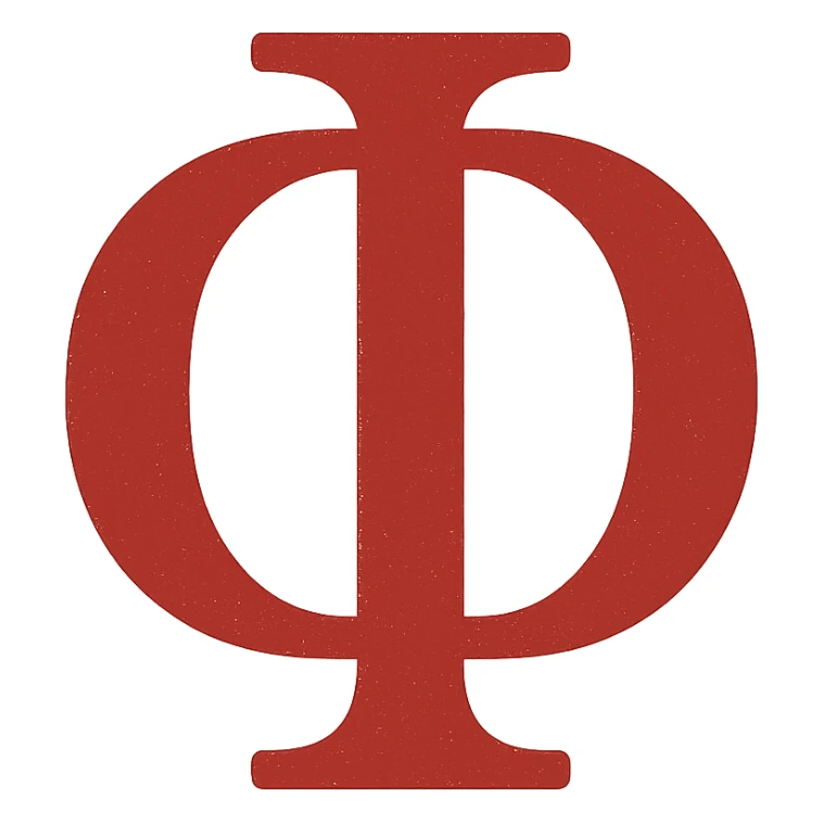 Ф in the style of the provided example sticker