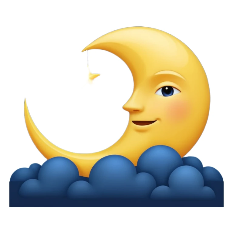 Sun and moon sticker