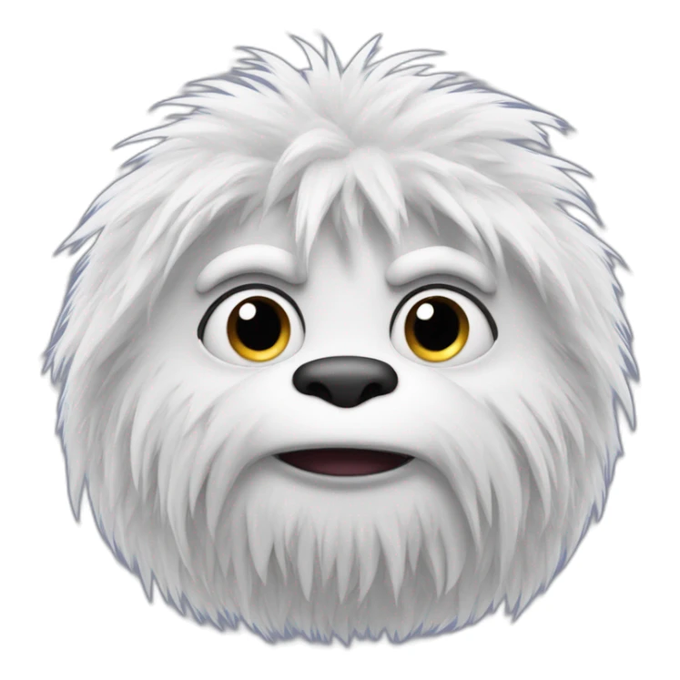 Cute yetti from the film abominable sticker