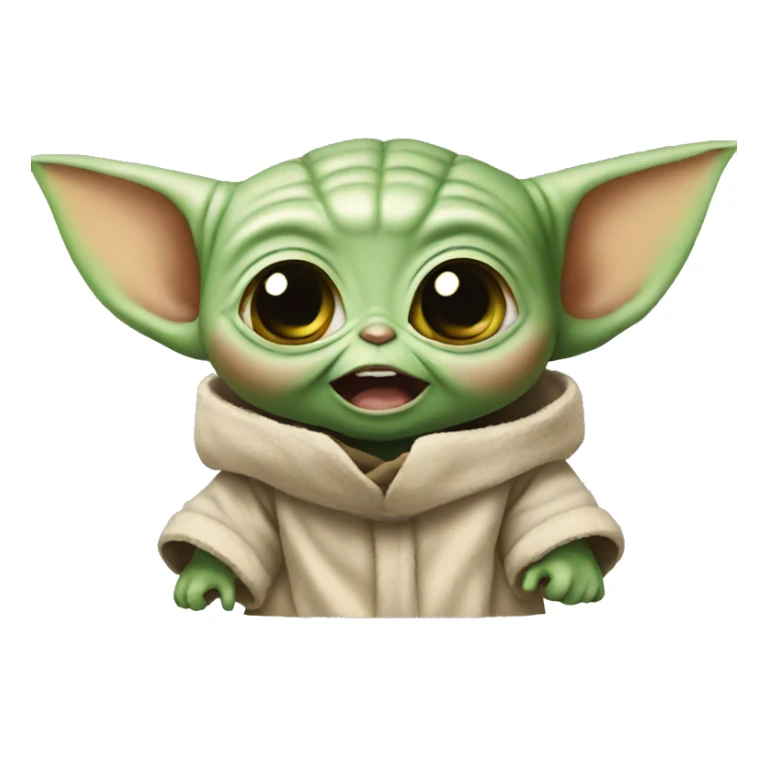 BABY YODA  OPEN MOUTH sticker
