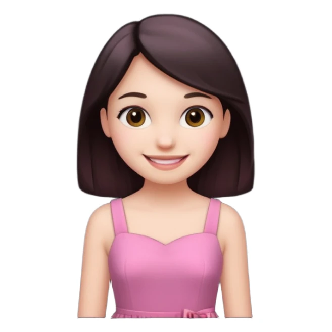 pink girly framed photo of a girl sticker