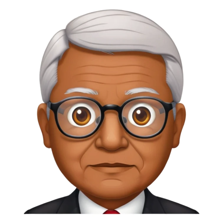 Make the president "AMLO" of Mexico bespectacled  sticker