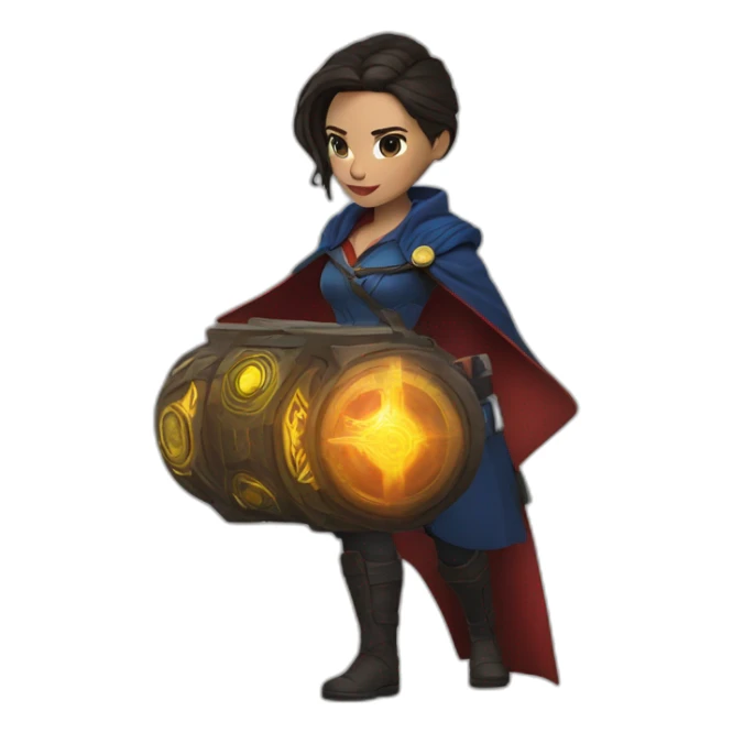 Lara Croft doctor strange  sticker