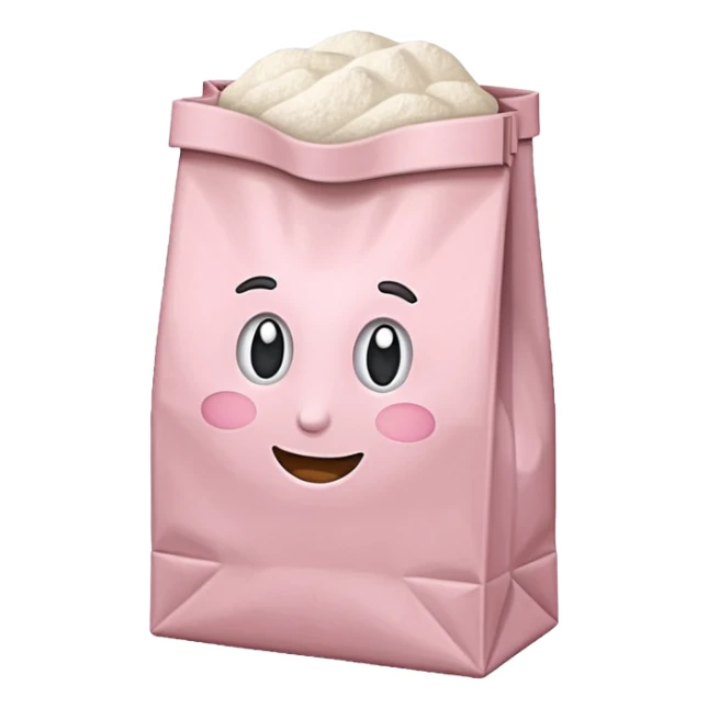 Pastel Pink Bag of flour  sticker