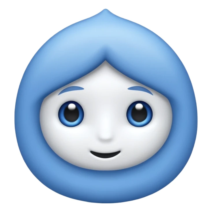 Weißes  Hakerl in gezacktem blauen  Kreis  sticker