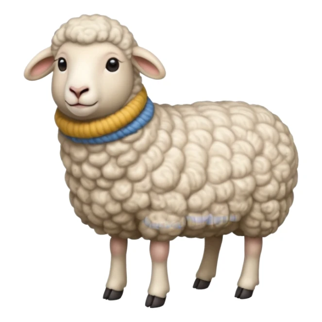 High resolution of   realistic full body sheep without distorted , no extra hybrid sticker