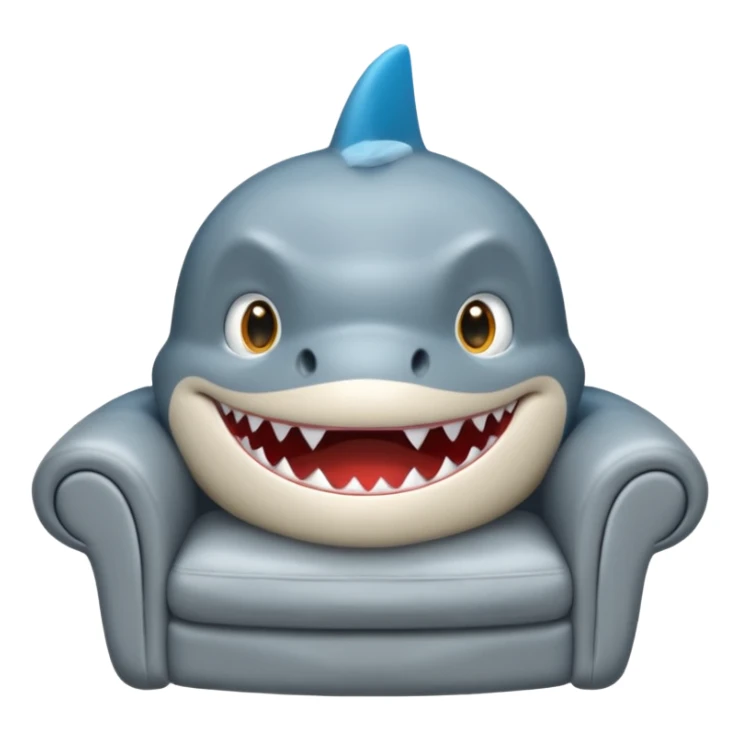Tête Requin avec une étoile dans 1 oeil sticker