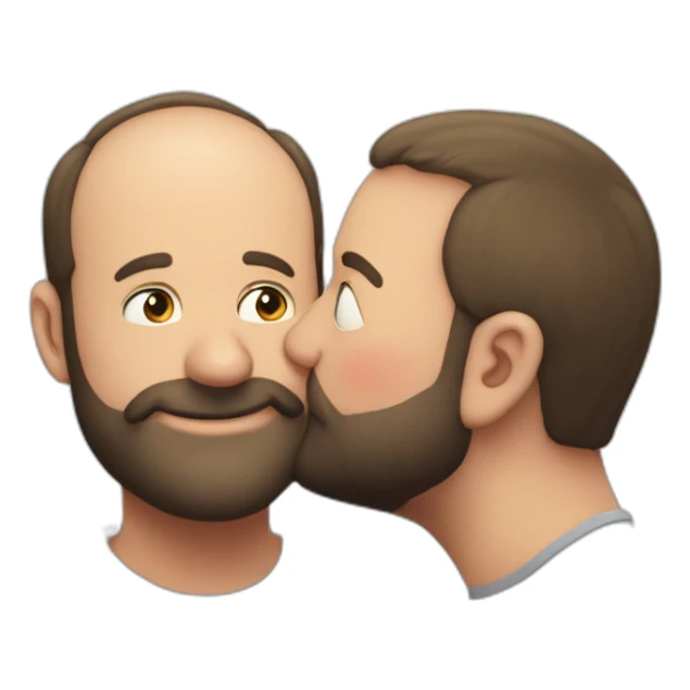 tom segura kissing bert kreischer sticker