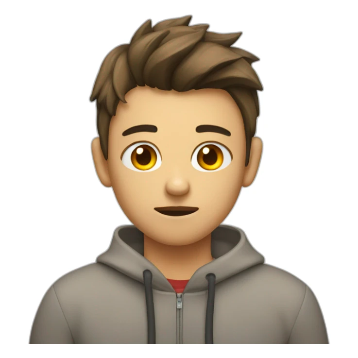 dislike with the face of a teenager sticker