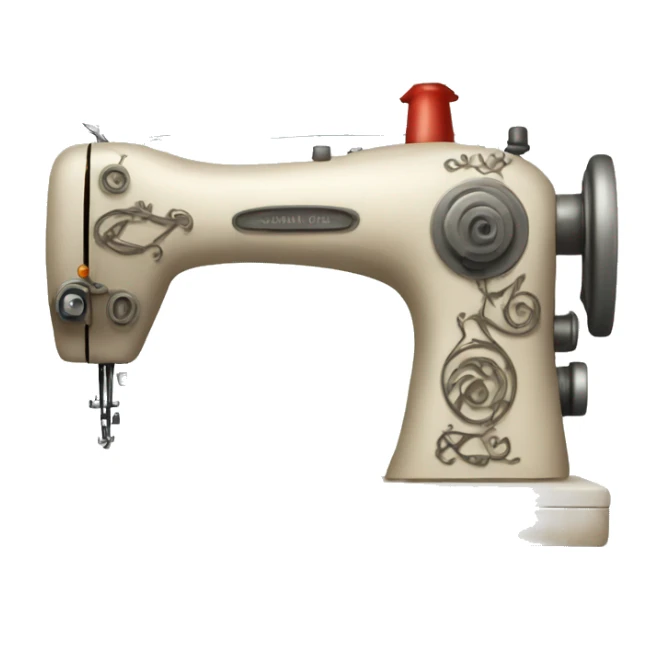 Sewing machine sticker