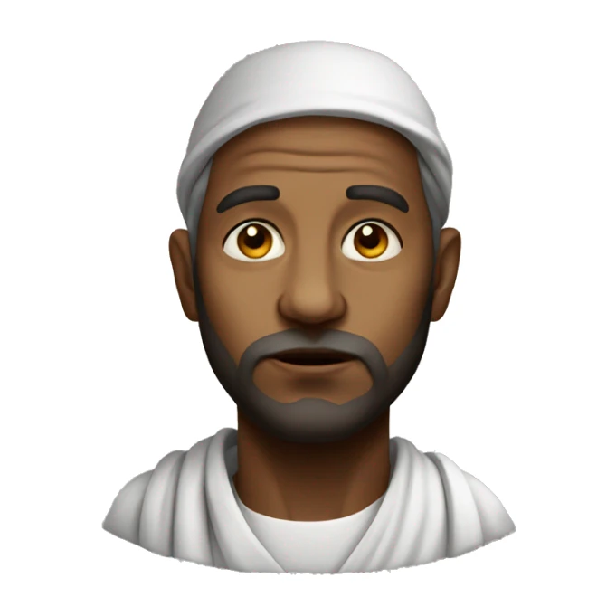 religious pilgrim photorealistic serious sticker