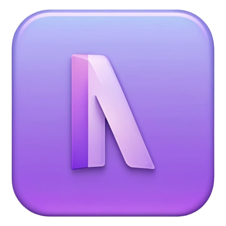 Netflix aesthetic "N" logo in pastel purples sticker