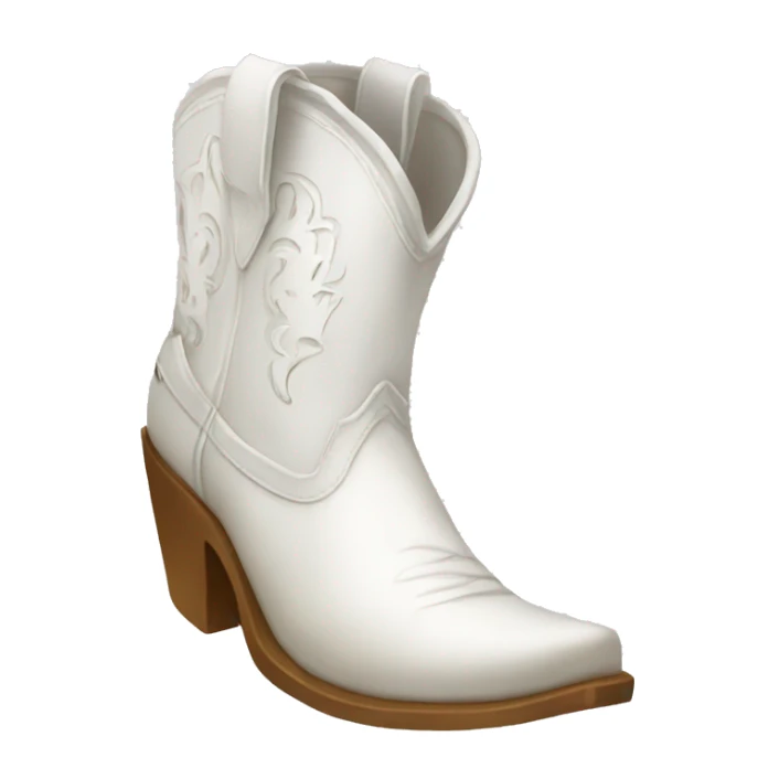 White cowgirl boots  sticker