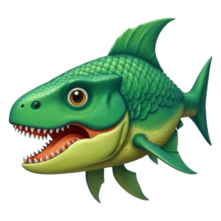 dinosaur fish sticker