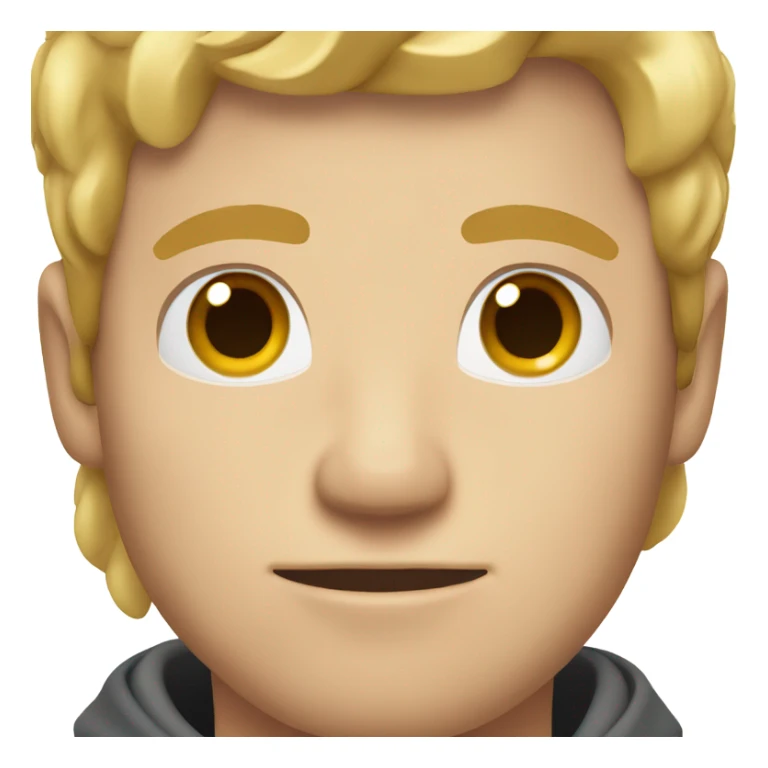 man with light brown blonde hair with square face and wide set eyes and brown eyes sticker